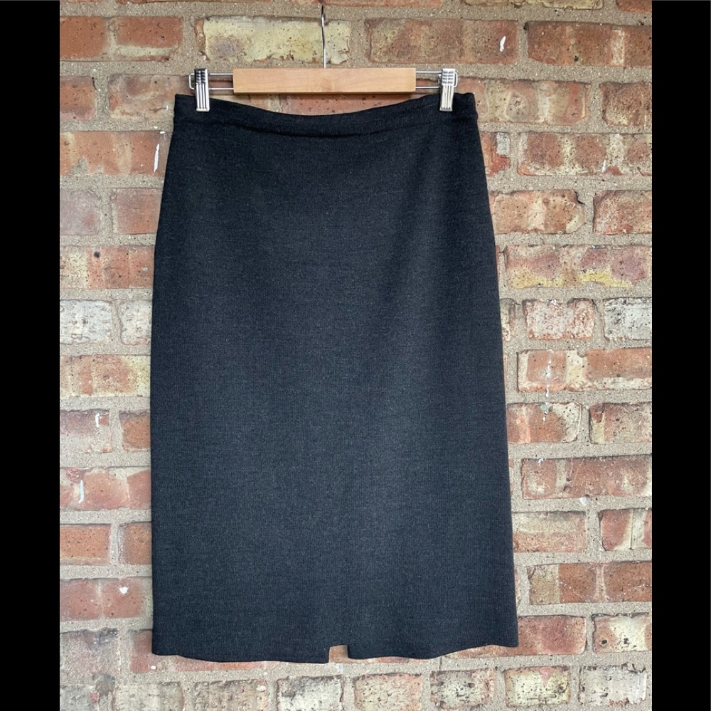 Vintage Lecomte Wool Pull On Midi Skirt🖤